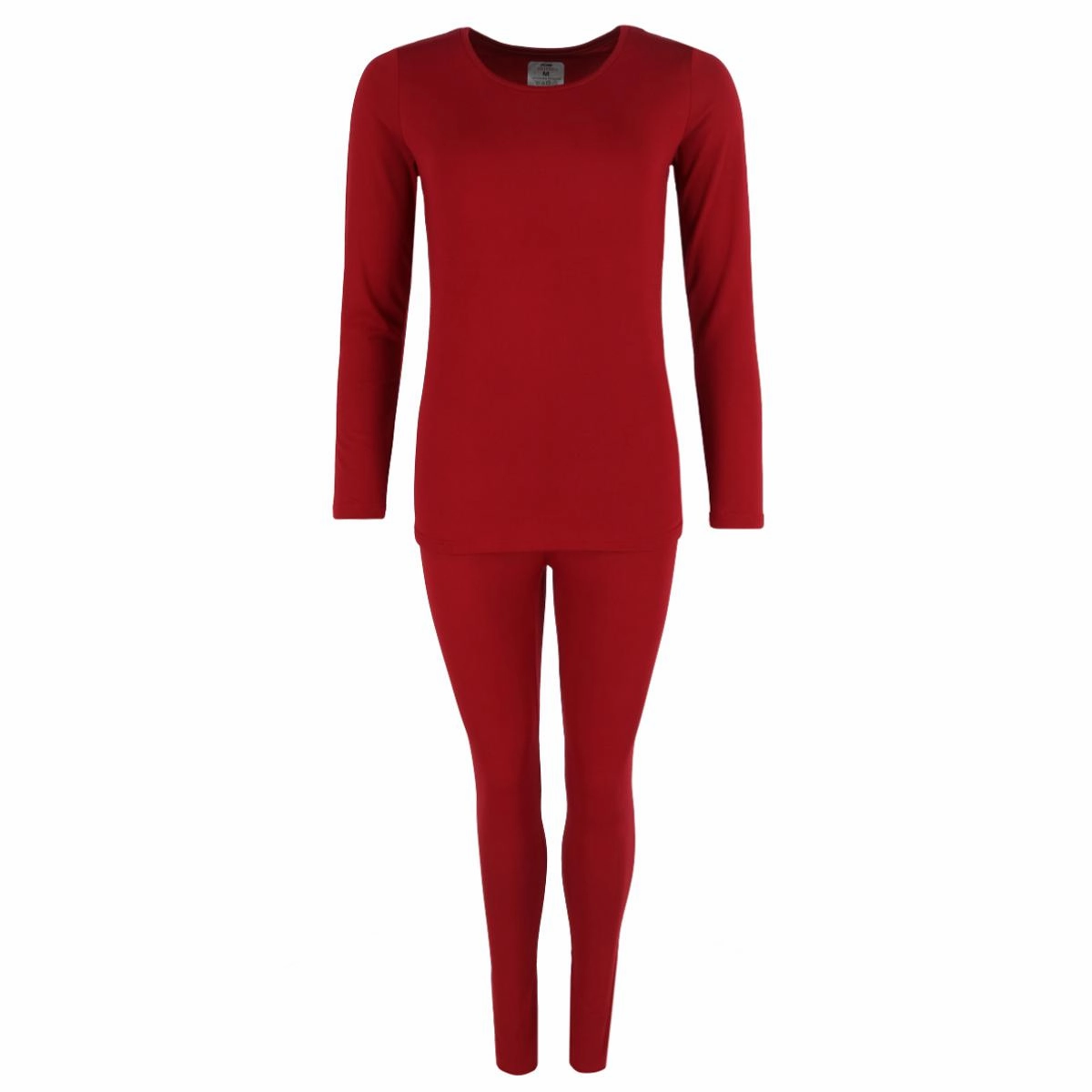 Brushed Inner Layer Eco Friendly Design Women's Thermal Underwear Long Sleeve and Pant Set