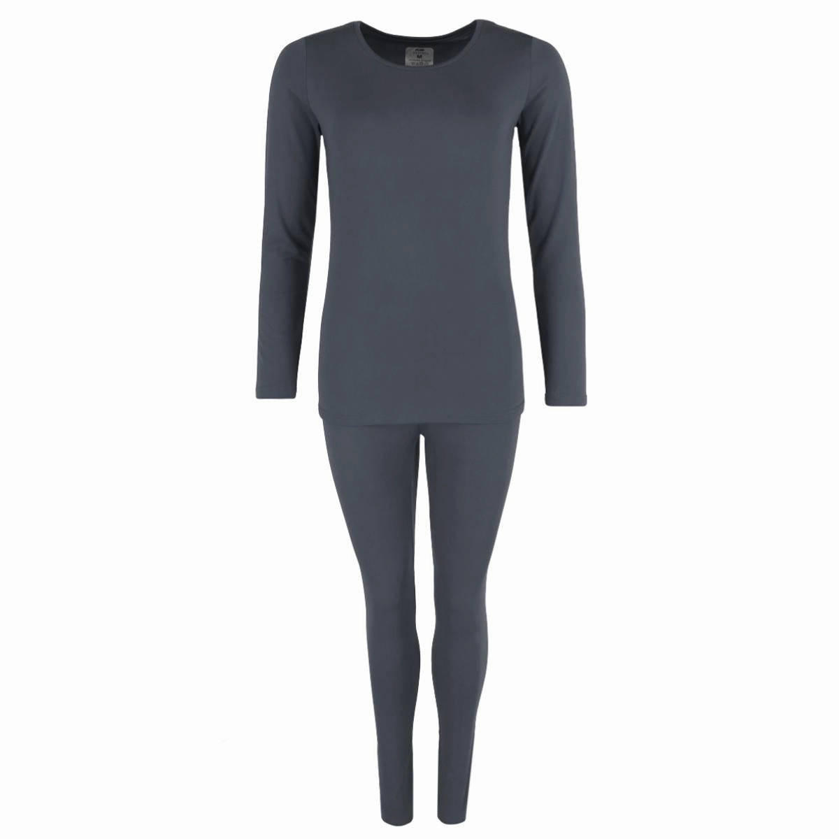 Hypoallergenic fabric Oversized Silhouette Women's Thermal Underwear Long Sleeve and Pant Set