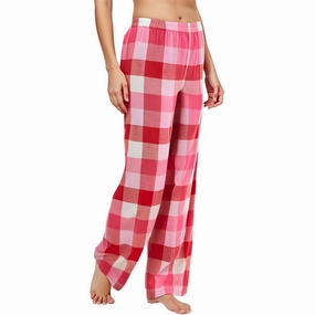 Stretchable Cuffs Seamless construction Womens Checkered Rayon Sleep Pant