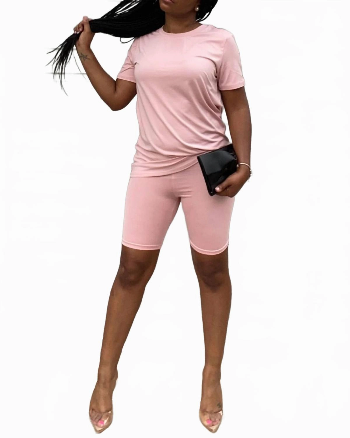 Fade Resistant Dye You??Re Making Me Blush Short Set In Pink