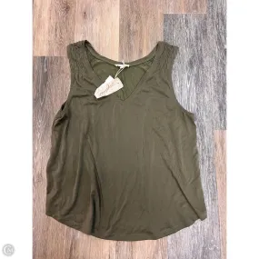 FlexibleKnit Tank Top By Mystree In Green, Size: L
