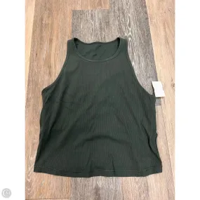 Athletic Tank Top By Vuori In Green, Size: Xl Ultrasoft Inner Lining Quick Dry Tech