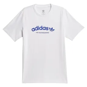 Slim fit sleekness Office Attire Adidas 4.0 Arched T-shirt - White/Royal Blue