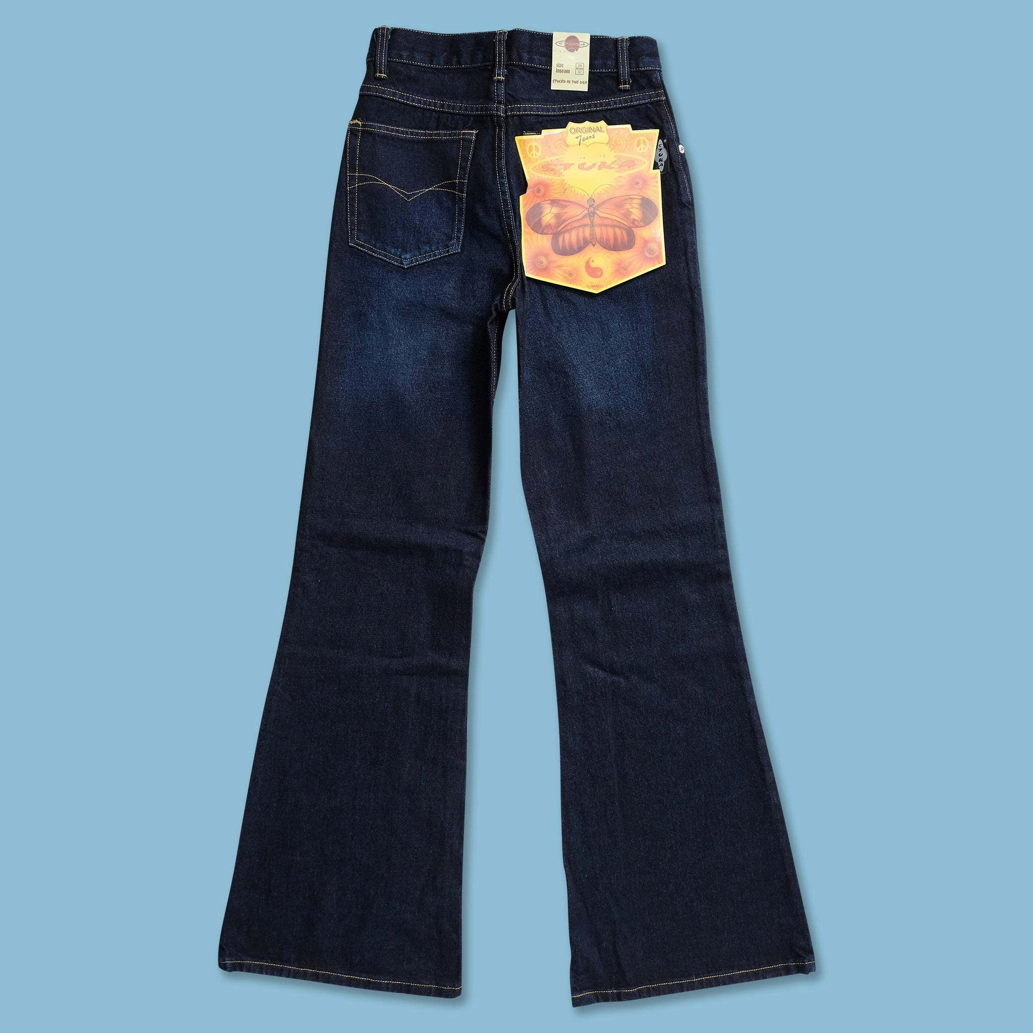 Comfy Vibes TearResistantPanels Y2K Bootcut Denim Pants