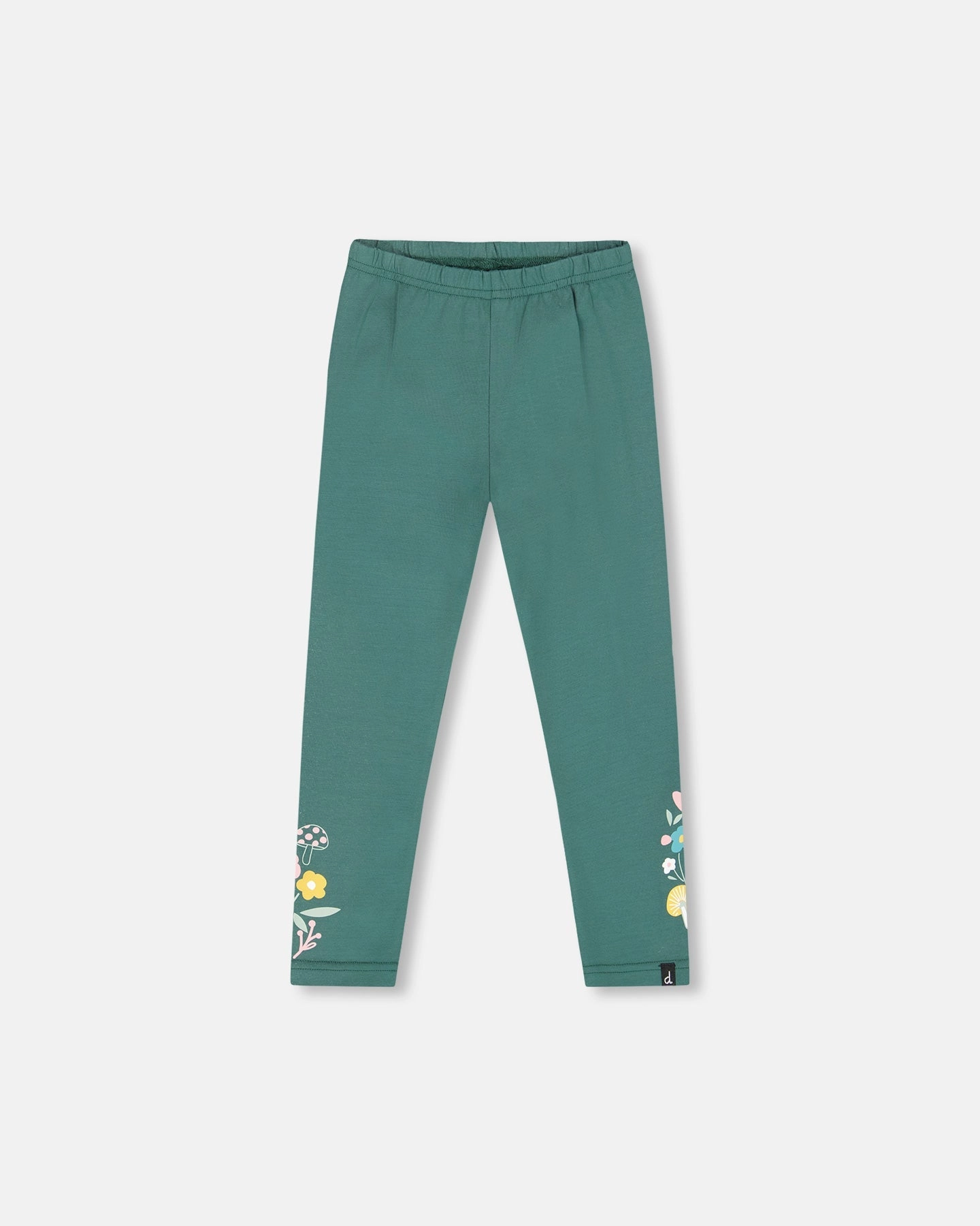 Leggings Dark Green with Flower Print Air Comfort