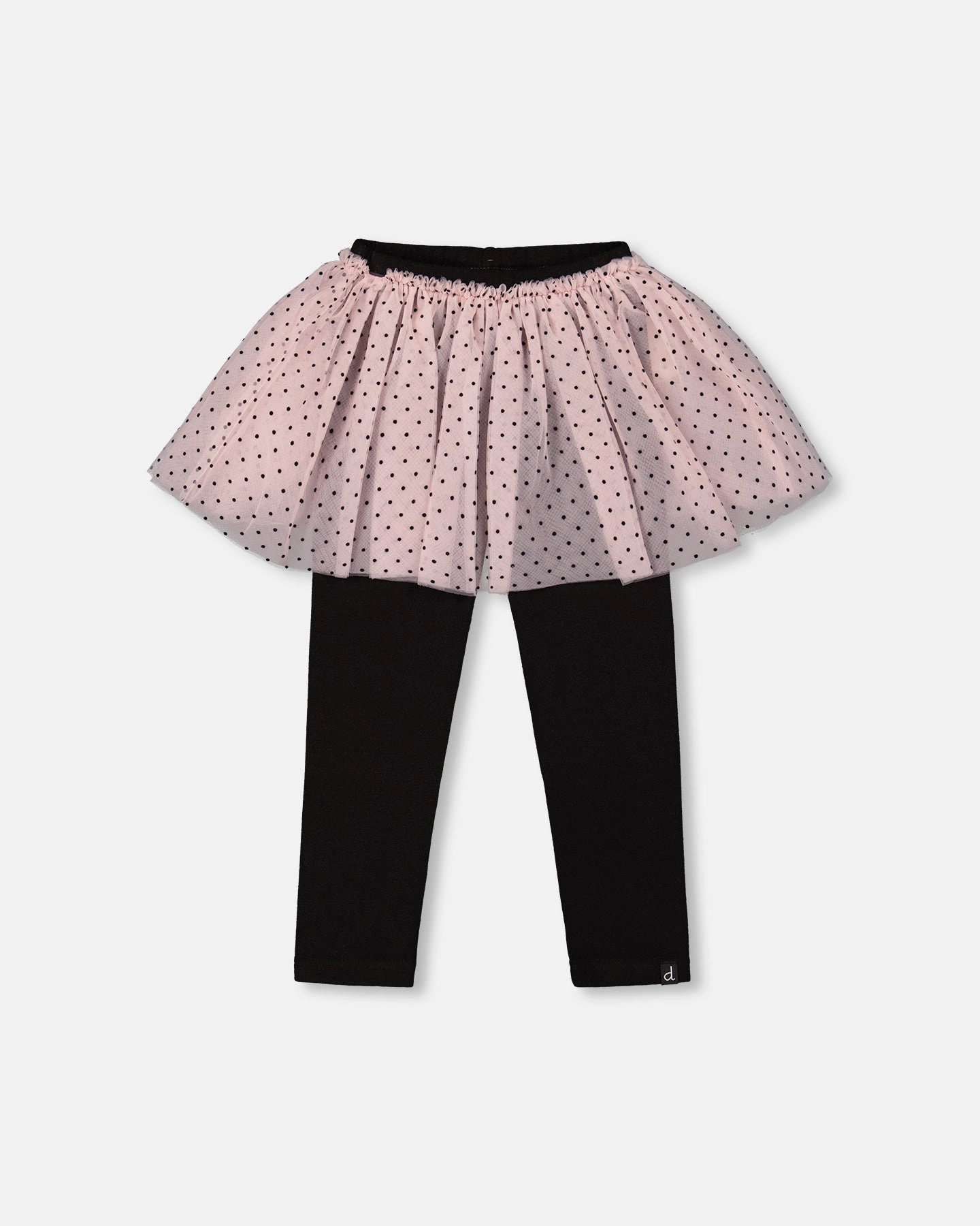 Leggings with Tulle Skirt Pink and Black OdorResistantFinish