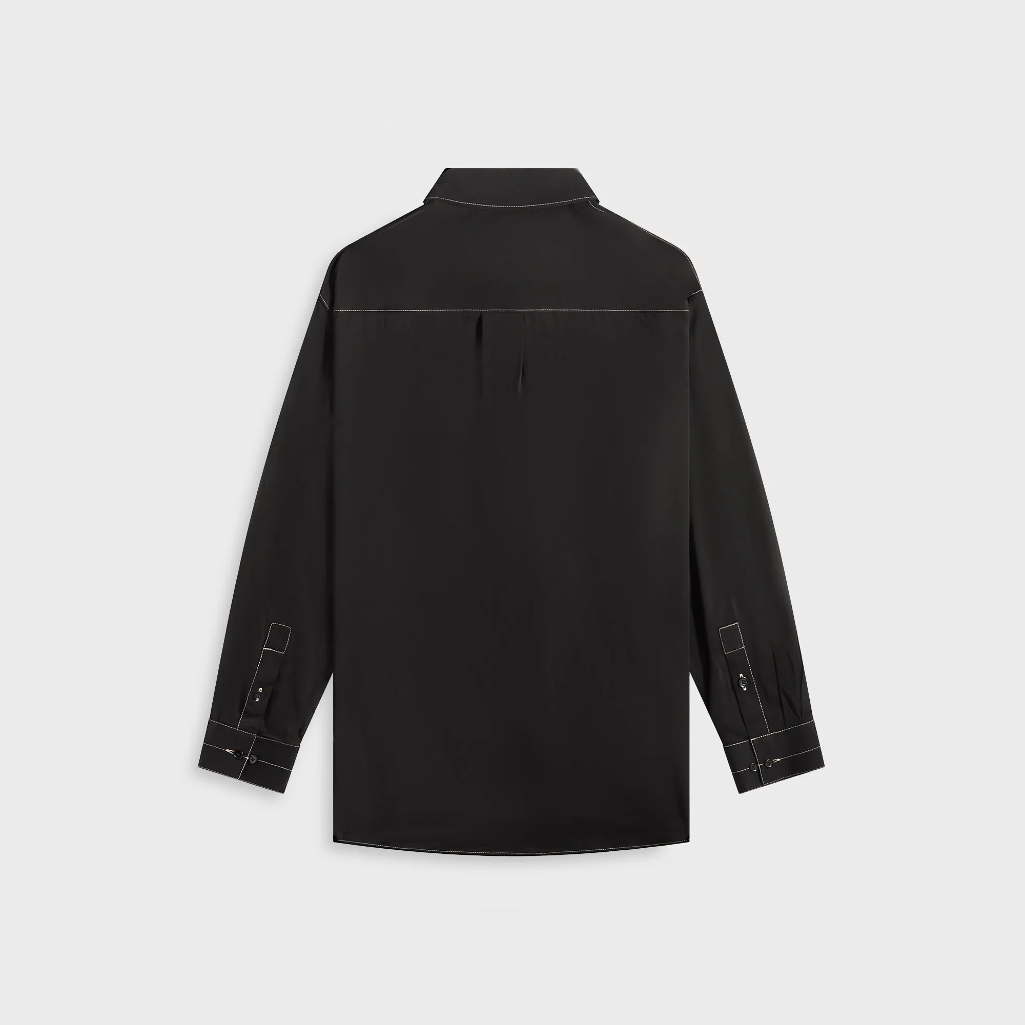 Matte Look Artistic Design Lemaire Loop Shirt - Black