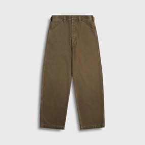 Lemaire Maxi Workwear Pants - Moss Green clean design