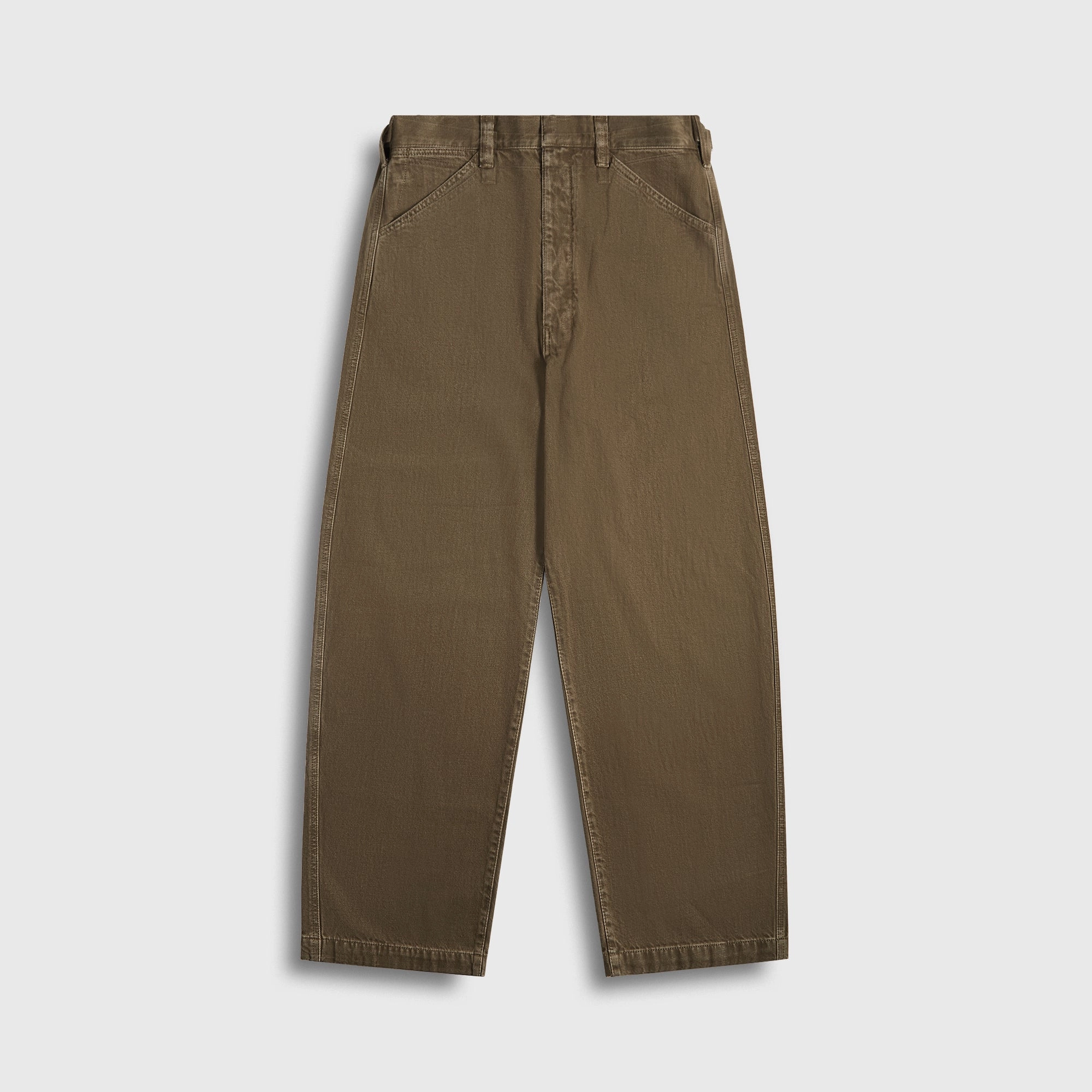 Lemaire Maxi Workwear Pants - Moss Green clean design