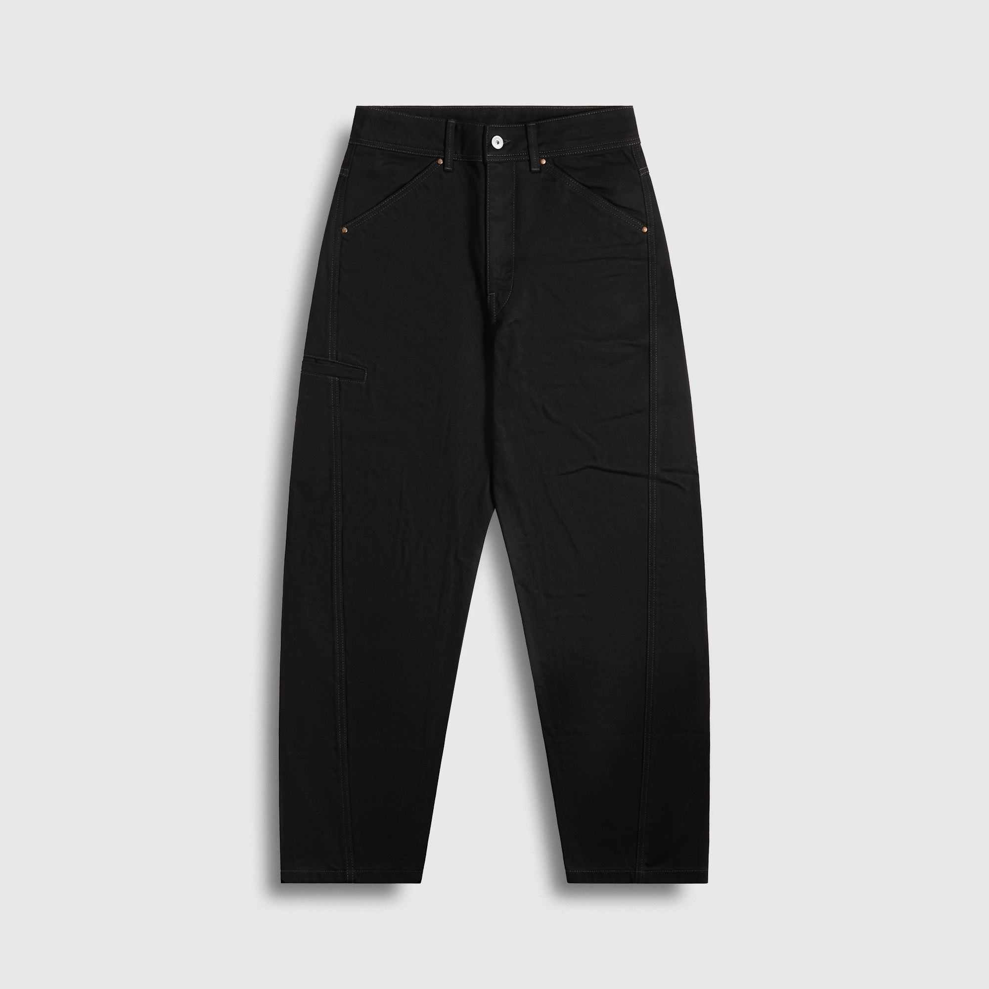 Lemaire Twisted Workwear Pants - Black OrganicCotton Chic Comfort