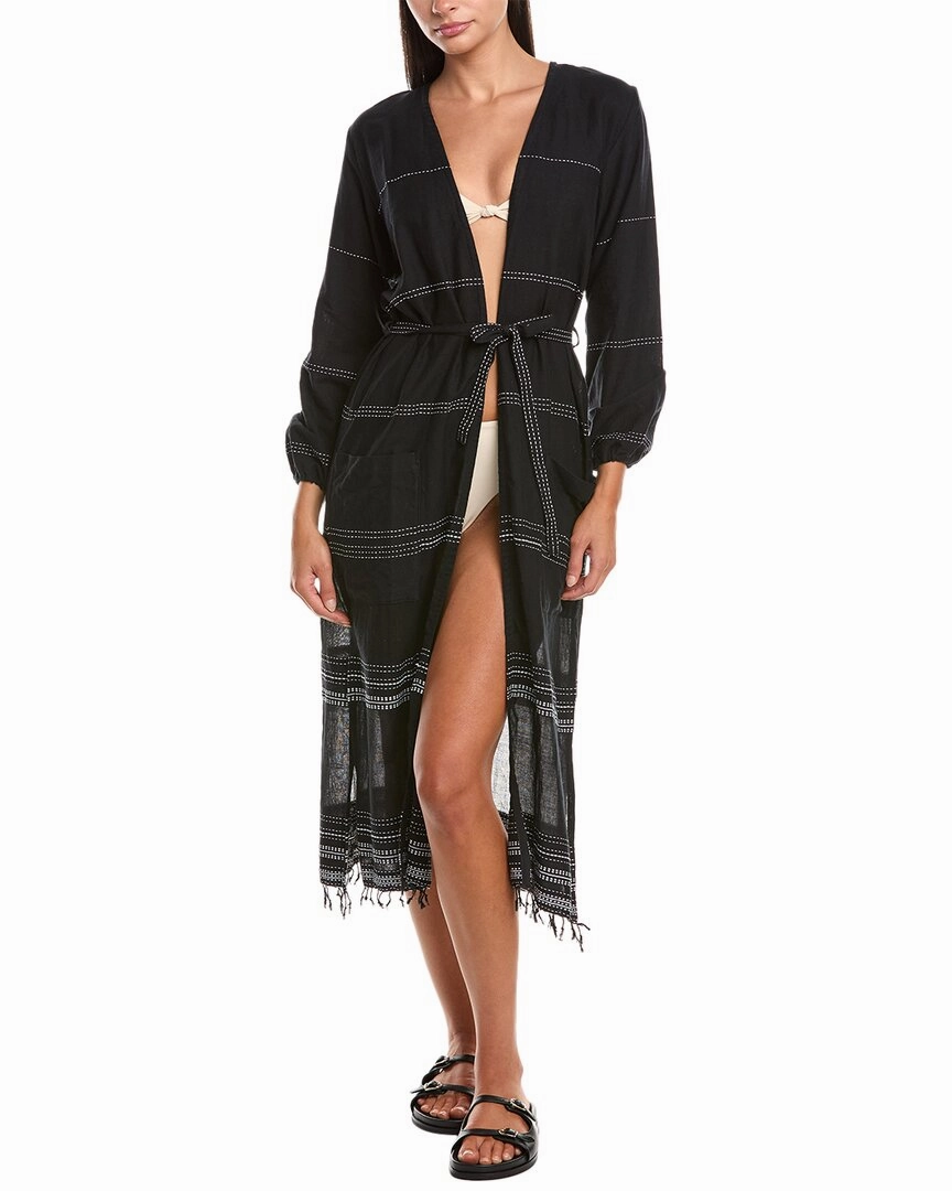 lemlem Leliti Robe Cozy Fleece Lining
