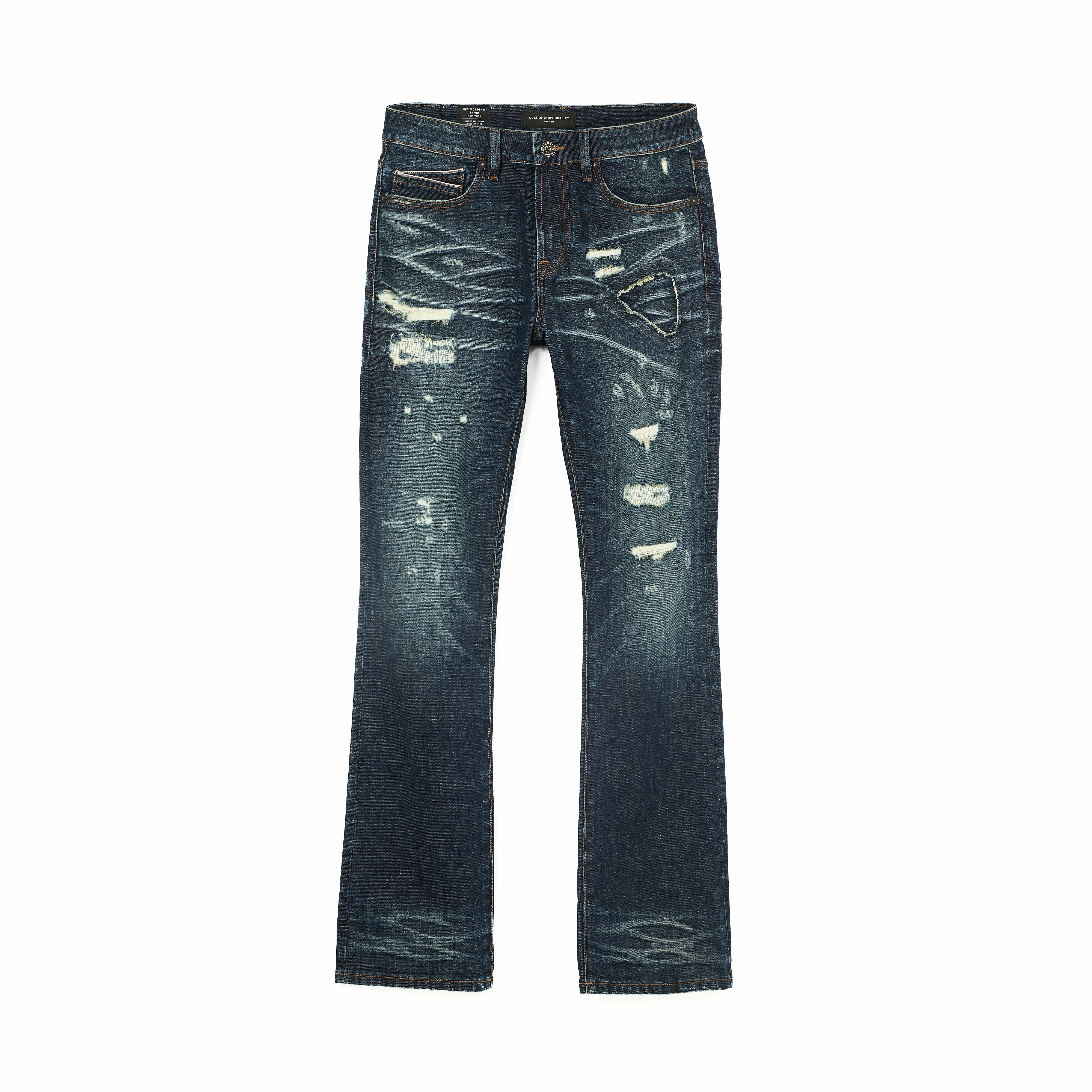 Stylish Vibes Multi Layer Knee Reinforcement LENNY BOOTCUT 603 JEANS