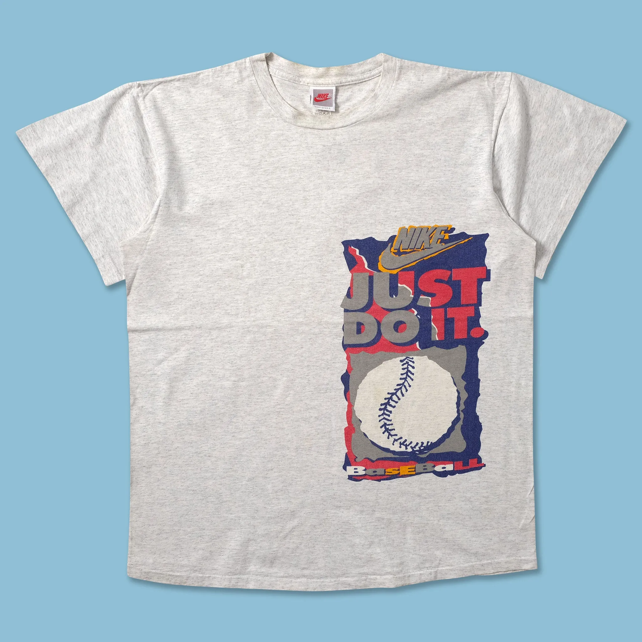 Bright Color Vintage Nike Baseball T-Shirt XLarge
