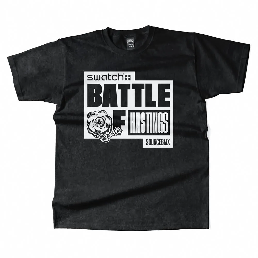 Source BOH 2025 T-shirt - Stone Washed Black Versatile Style Garment Dyed Finish