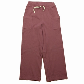 Perfectly Relaxed Quick-Dry Material Tea Girls Purple Casual Pants