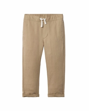 Janie and Jack The Linen-Blend Pull-On Pant Quick Release Buckle ReflectiveTrim