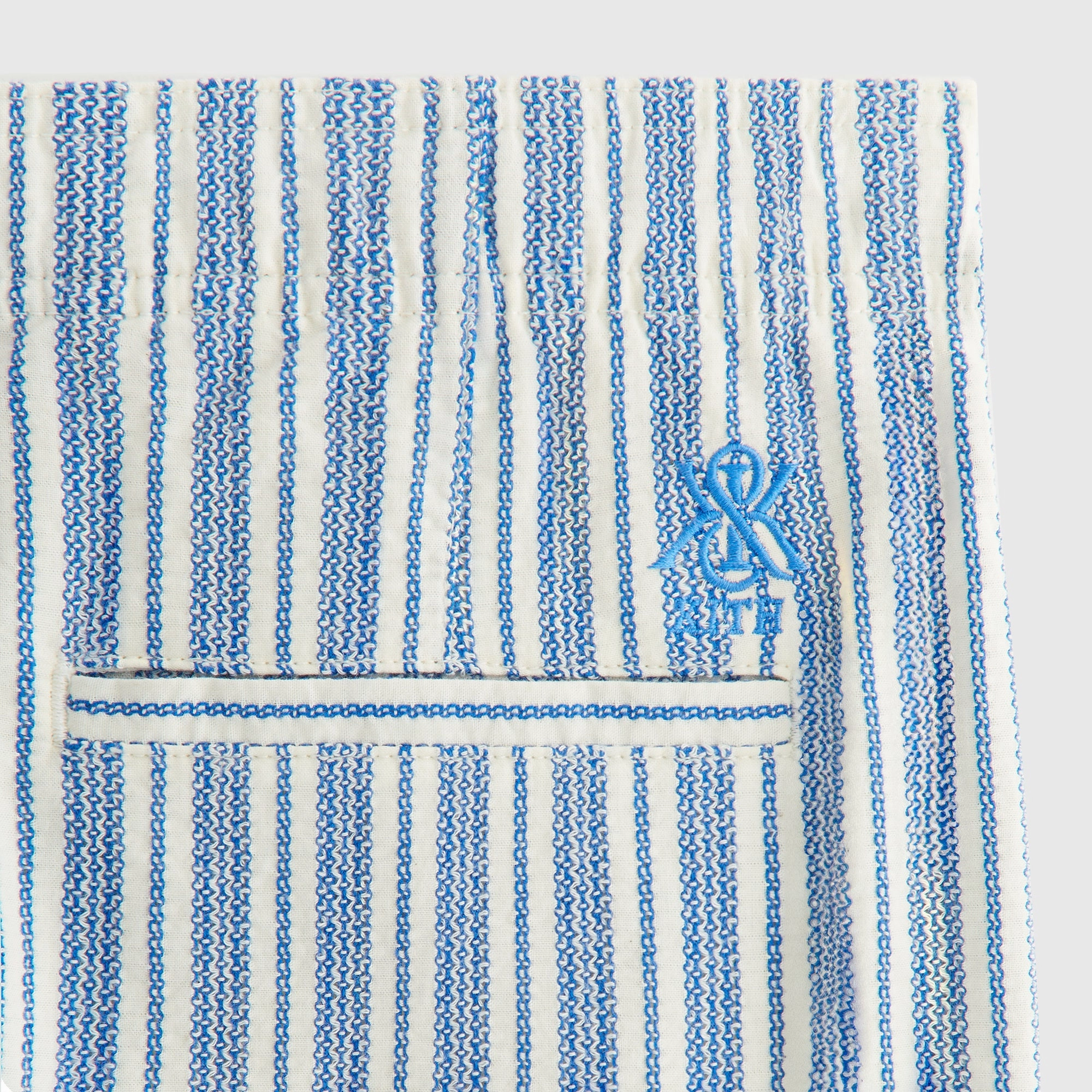 Kith Women Miles II Dobby Stripe Pants - Royal SturdyBeltLoops