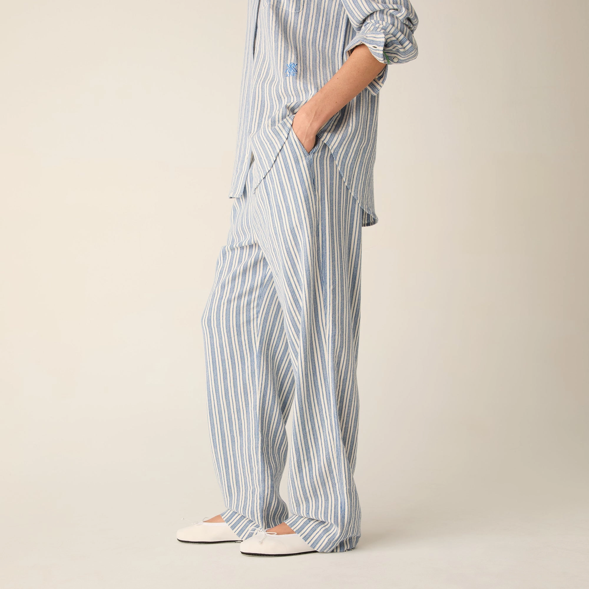 Soft Interior Kith Women Miles II Dobby Stripe Pants - Royal