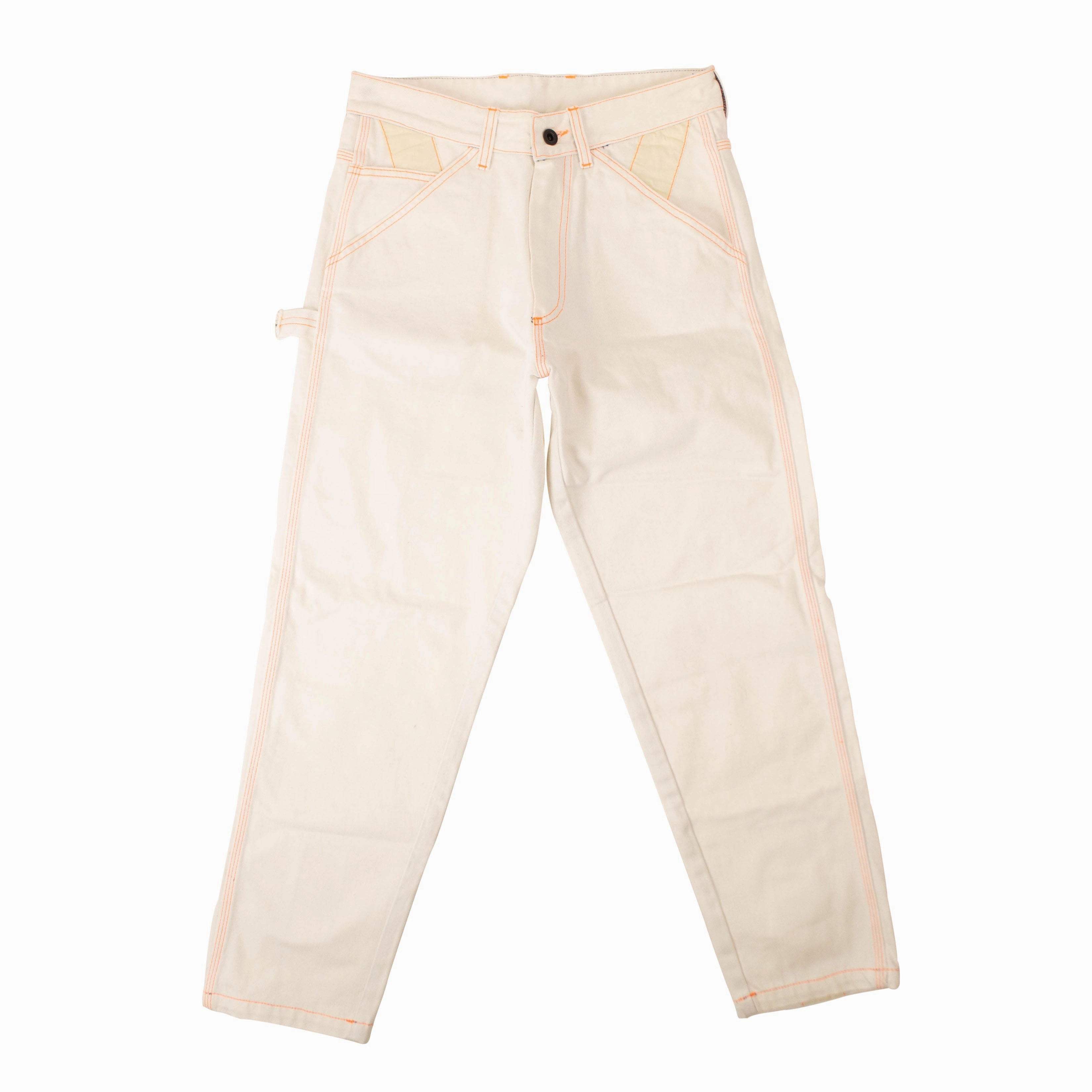 White Worker Denim Jeans Cool Outfit Affordable Durable