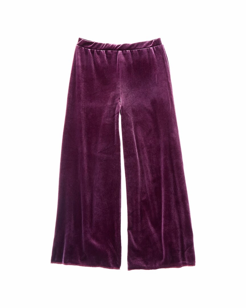 Classic Comfort Low Profile Design Chaser Stretch Velvet Wide Leg Pant