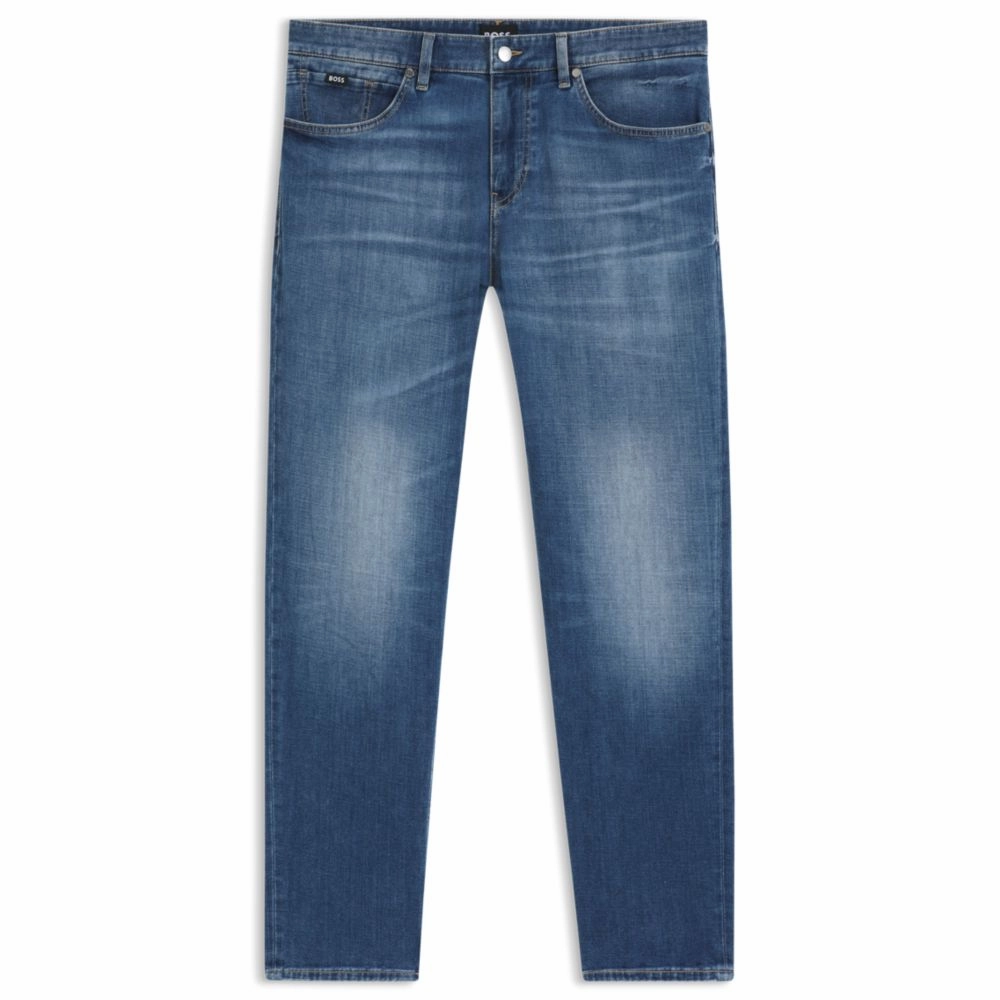 Maine regular-fit jeans in blue comfort-stretch denim Style Element Customizable Hem Options