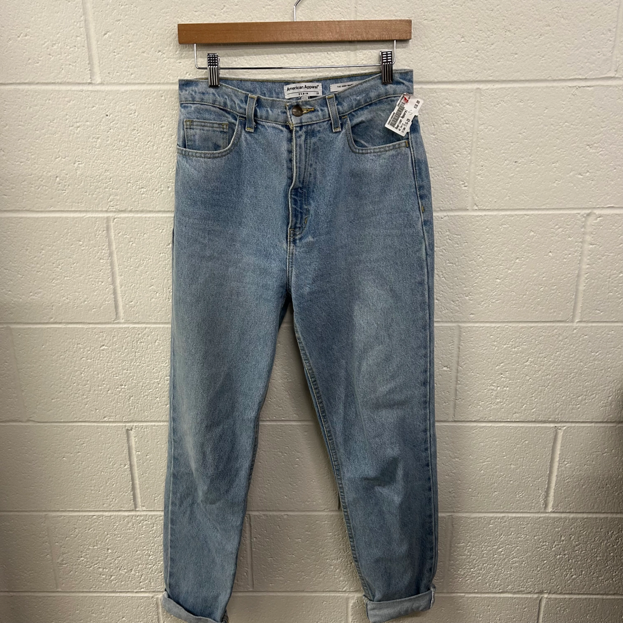 Textured Family Style Autumn Days Stain Release Finish American Apparel Denim Size 7/8 (29)