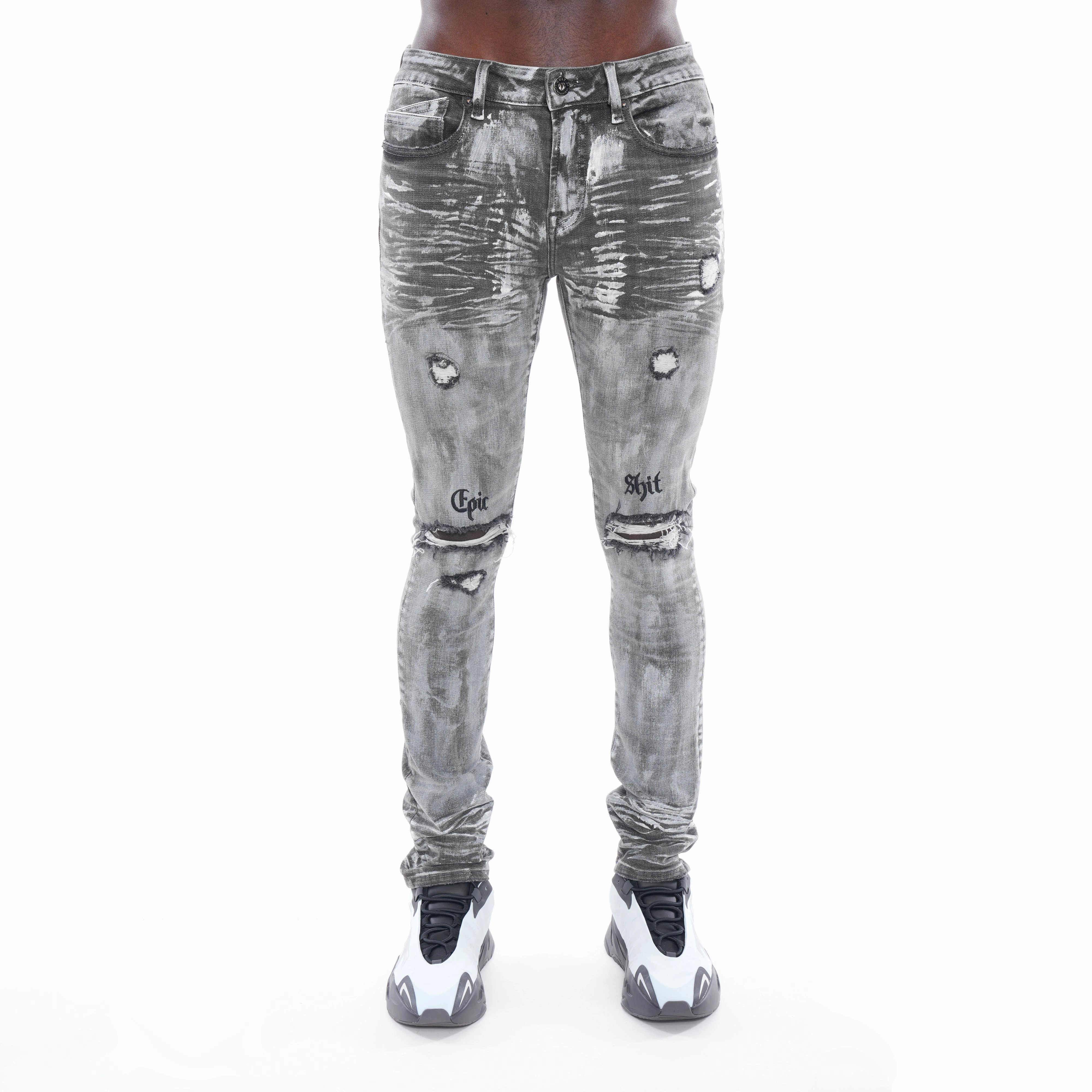 Urban Fit Punk Super Skinny Belted Stretch