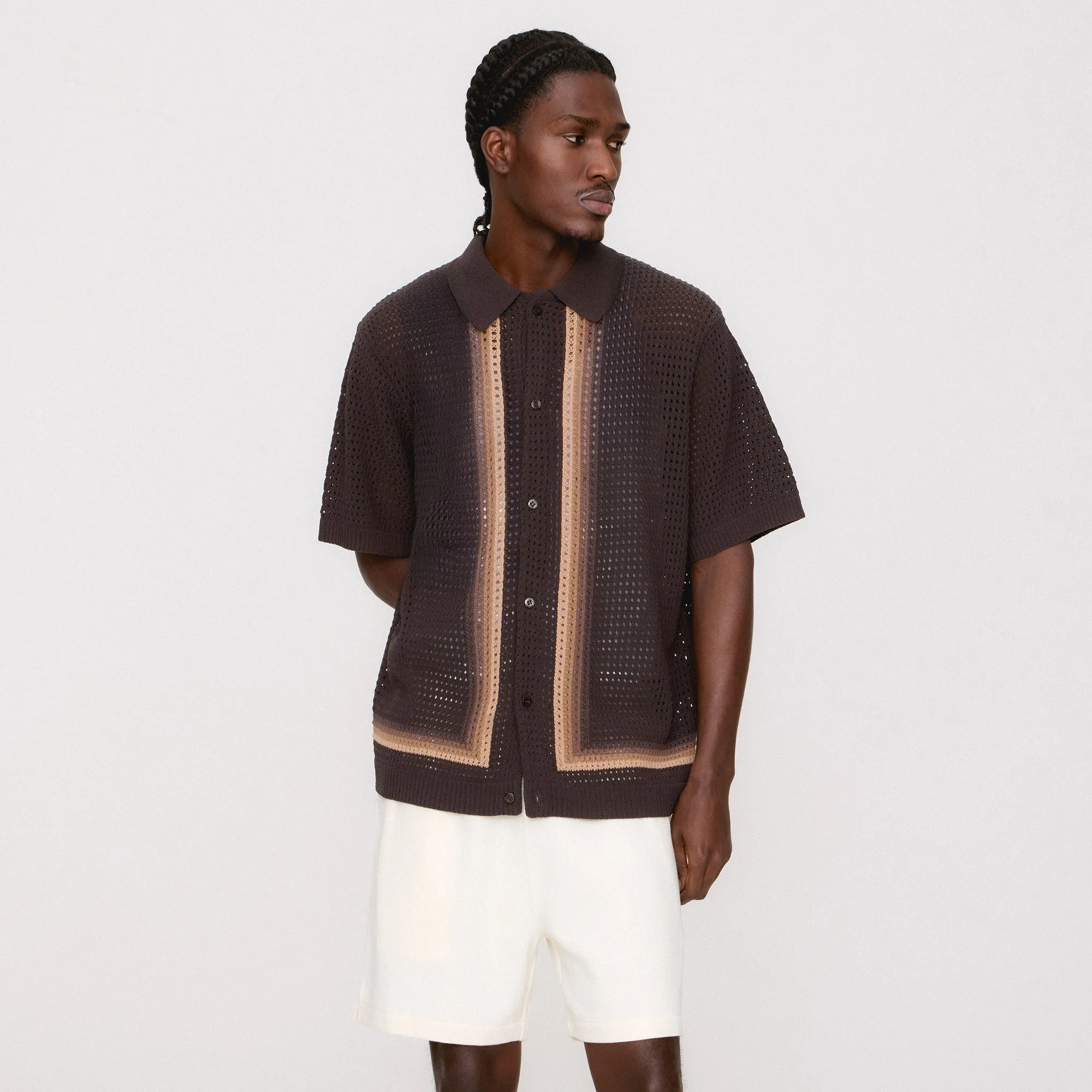 Kith Thompson Crochet Buttondown - Kindling Customizable Option