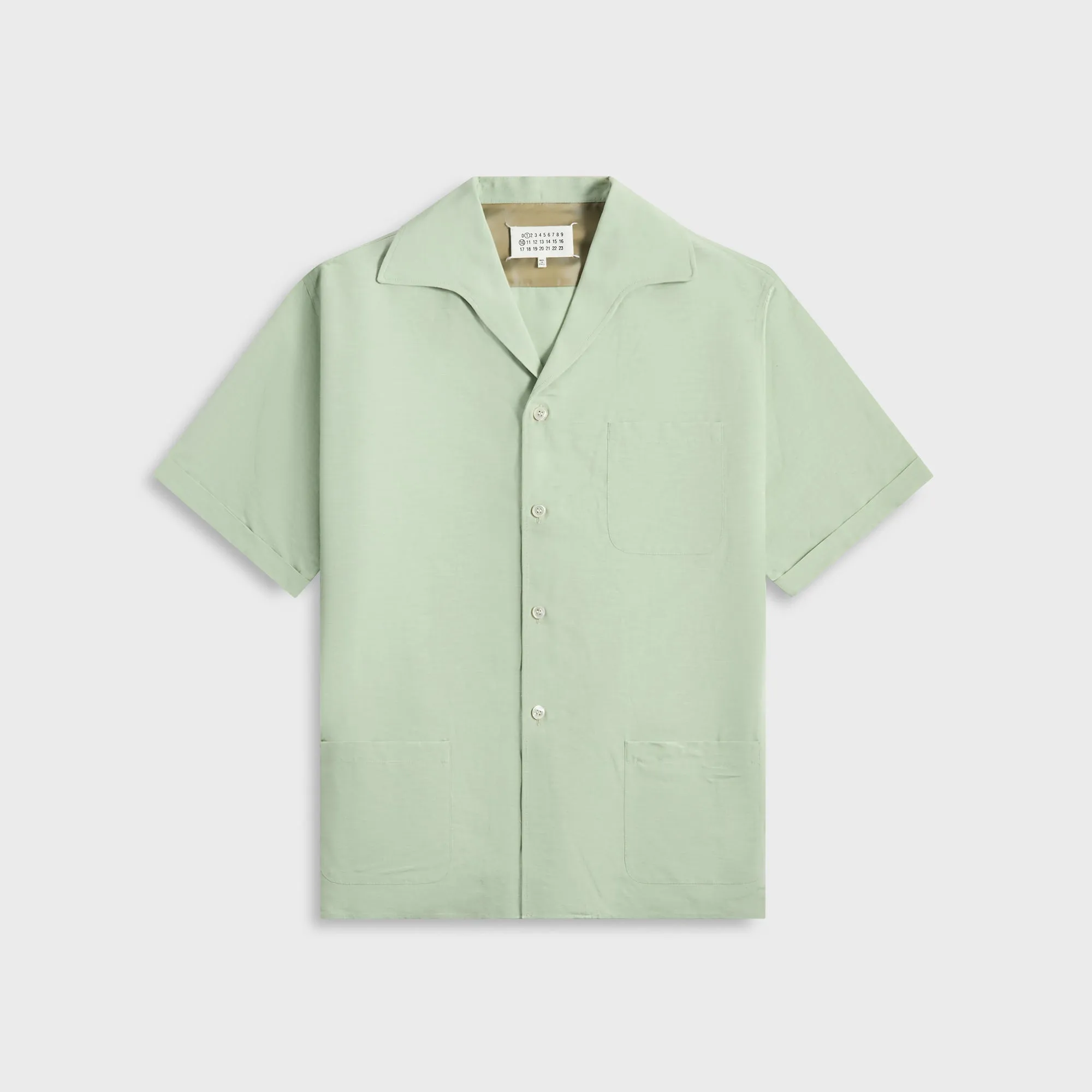 Recycled Polyester Blend Static Dissipating Fiber Maison Margiela Shirt - Mint