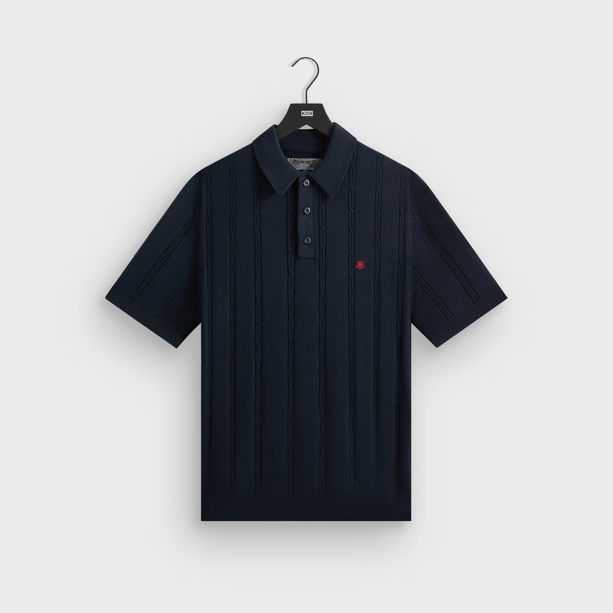 Kith Tilden Polo - Nocturnal Multi Ply Collar Summer Office