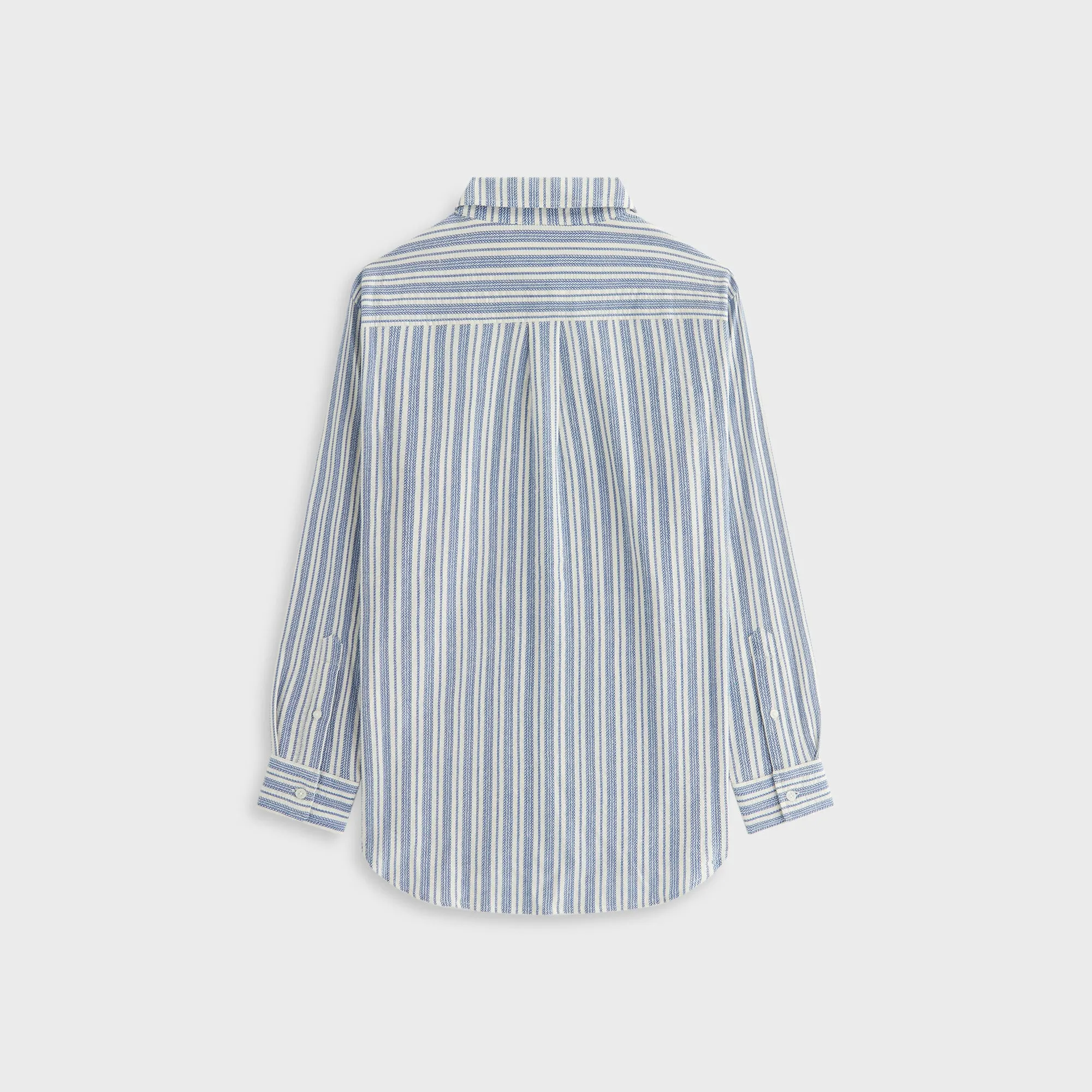 Winter Fashion Kith Women Ora II Dobby Stripe Shirt - Royal