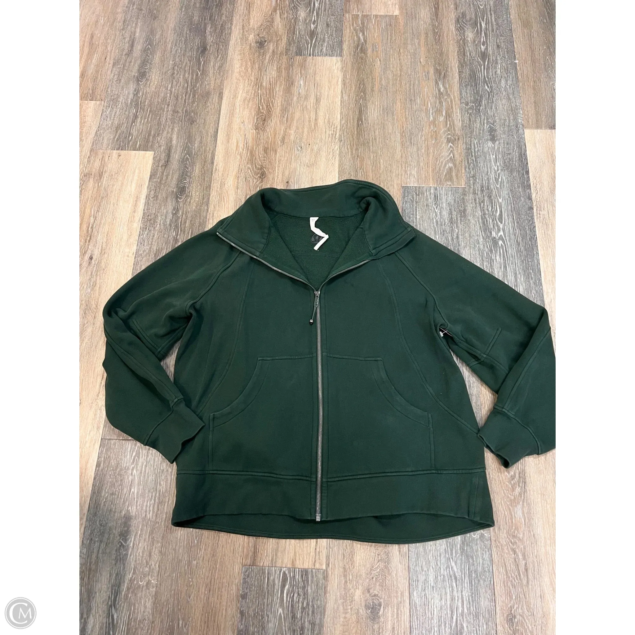 FlatlockStitching Athletic Sweatshirt Collar By Lululemon In Green, Size: Xl