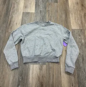 High Neckline Structure NonRestrictive Armholes Top Long Sleeve By Sunday Best In Grey, Size: S
