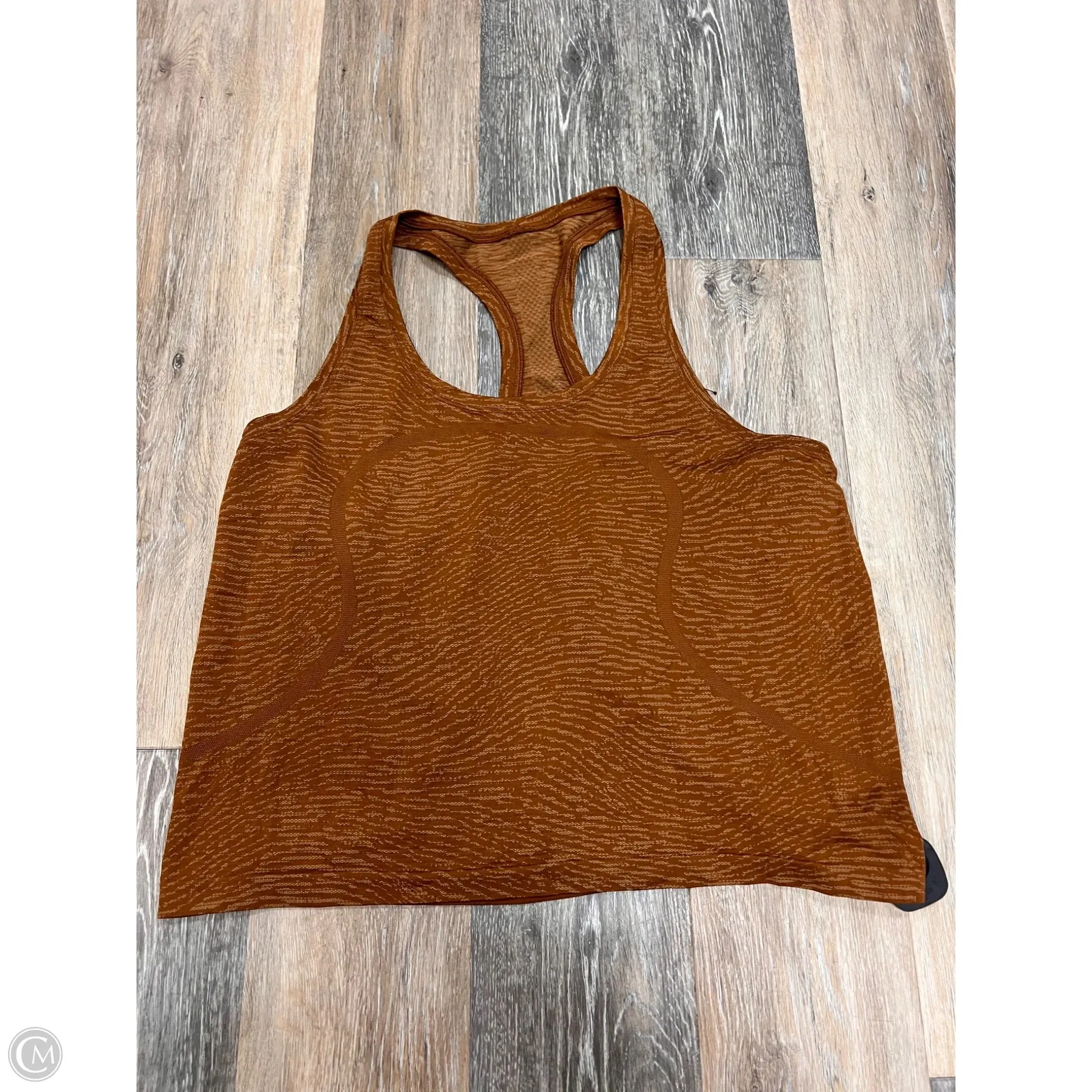 WideNeckline Athletic Tank Top By Lululemon In Tan, Size: 16