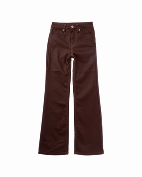 Comfy Waistband Effortless Layer Habitual Coated Flare Leg Pant