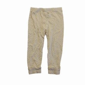 Metallic accents Quincy Mae Girls Beige Leggings