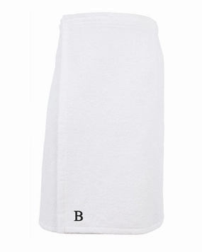 DoubleLayered Knee Patch OdorResistant Technology Linum Home Textiles Monogrammed Terry Body Wrap, (A-Z)