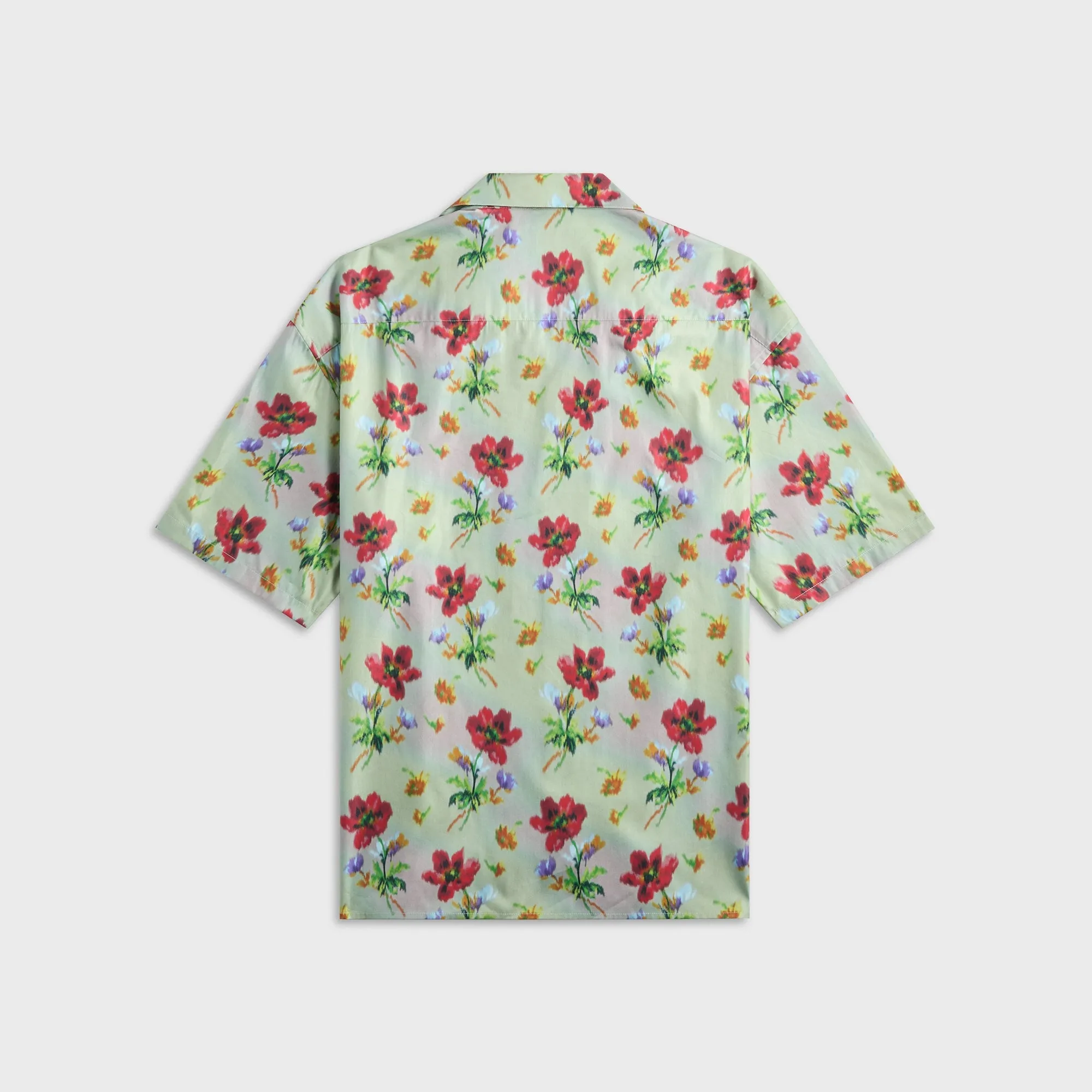 Loewe Short Sleeve Shirt - Green / Red Clean Edge Trim