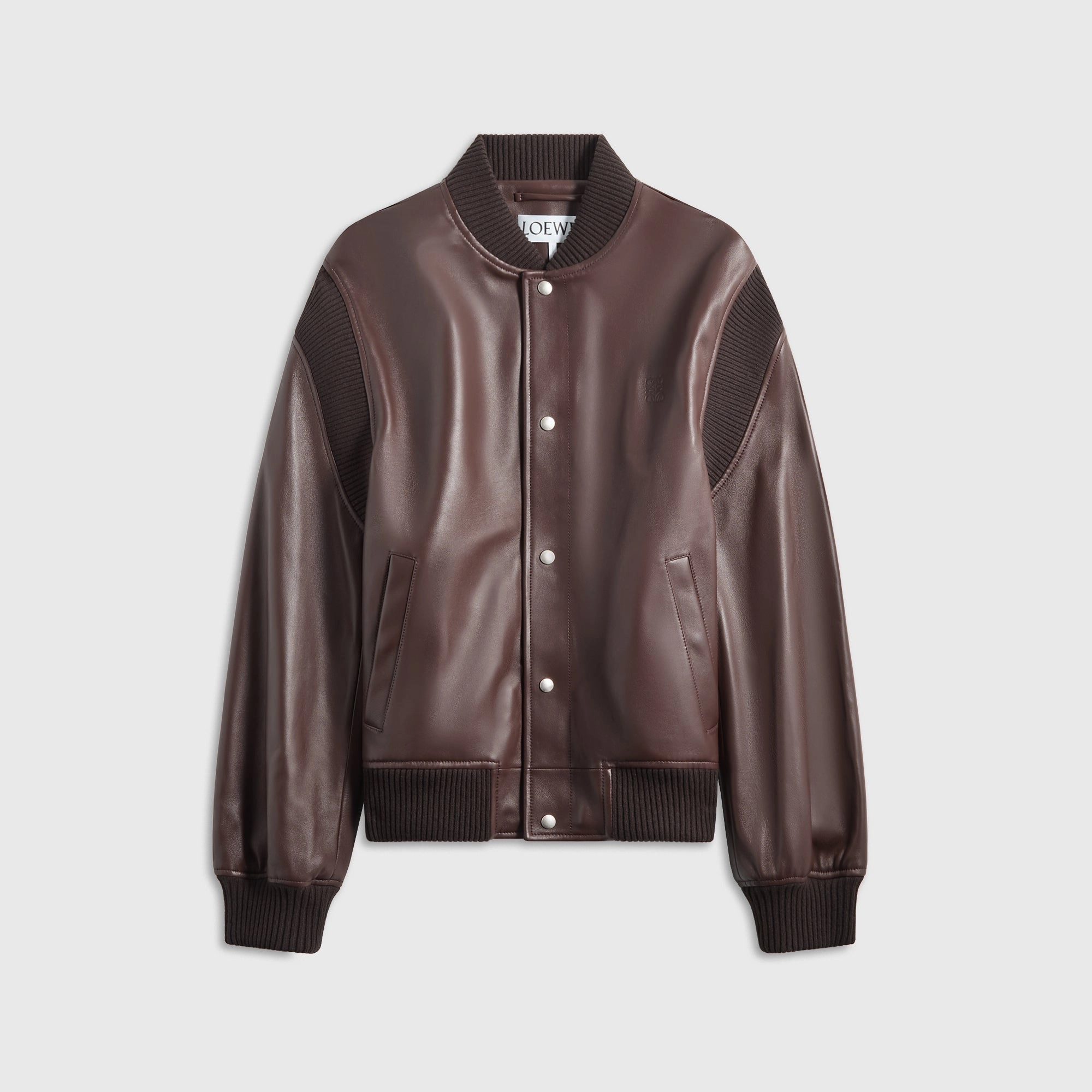 Abrasion Resistant Finish Loewe Bomber Jacket - Chocolate Brown