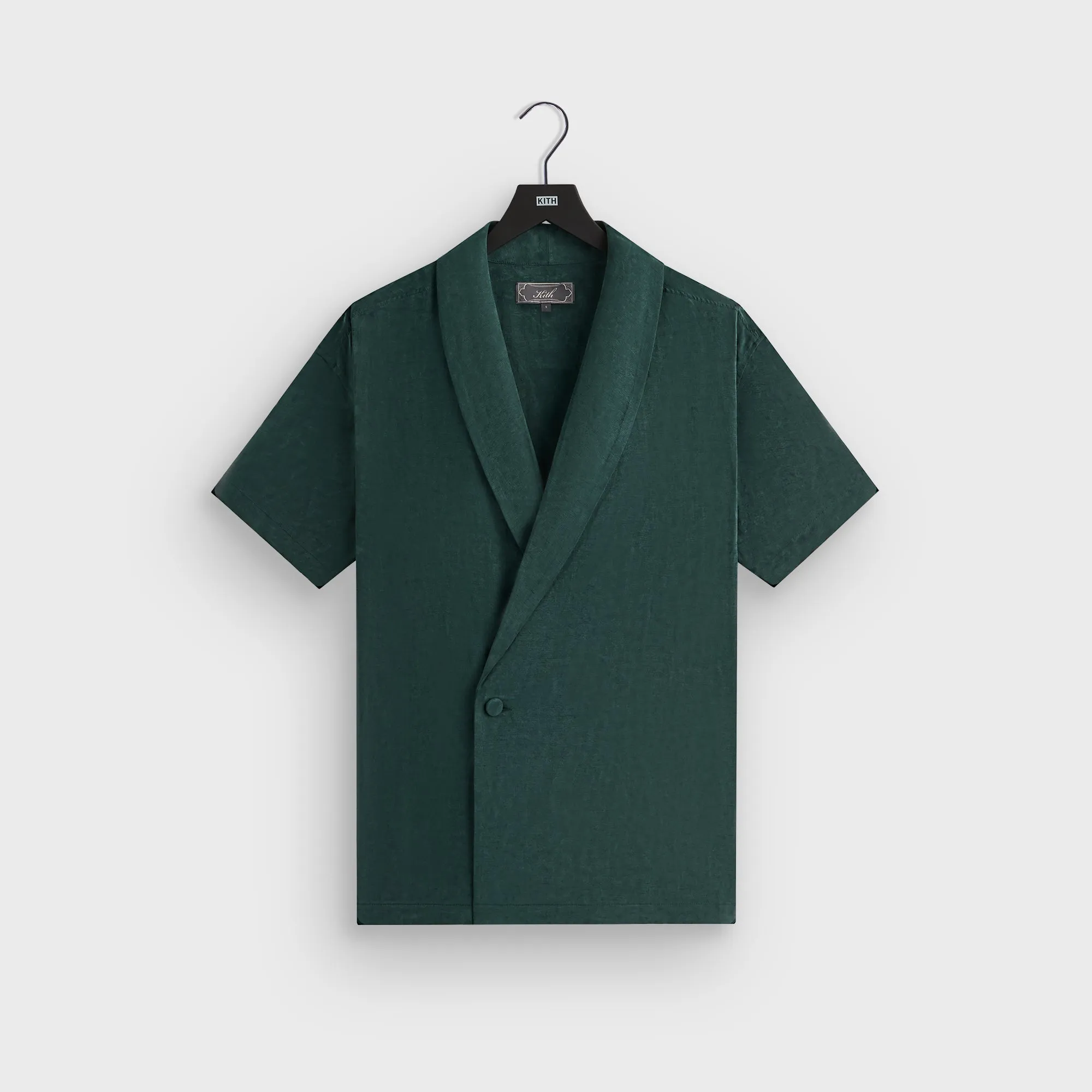 Kith Cupro Linen Short Sleeve Thompson Crossover Shirt - Stadium Workwear Ready Layering Piece