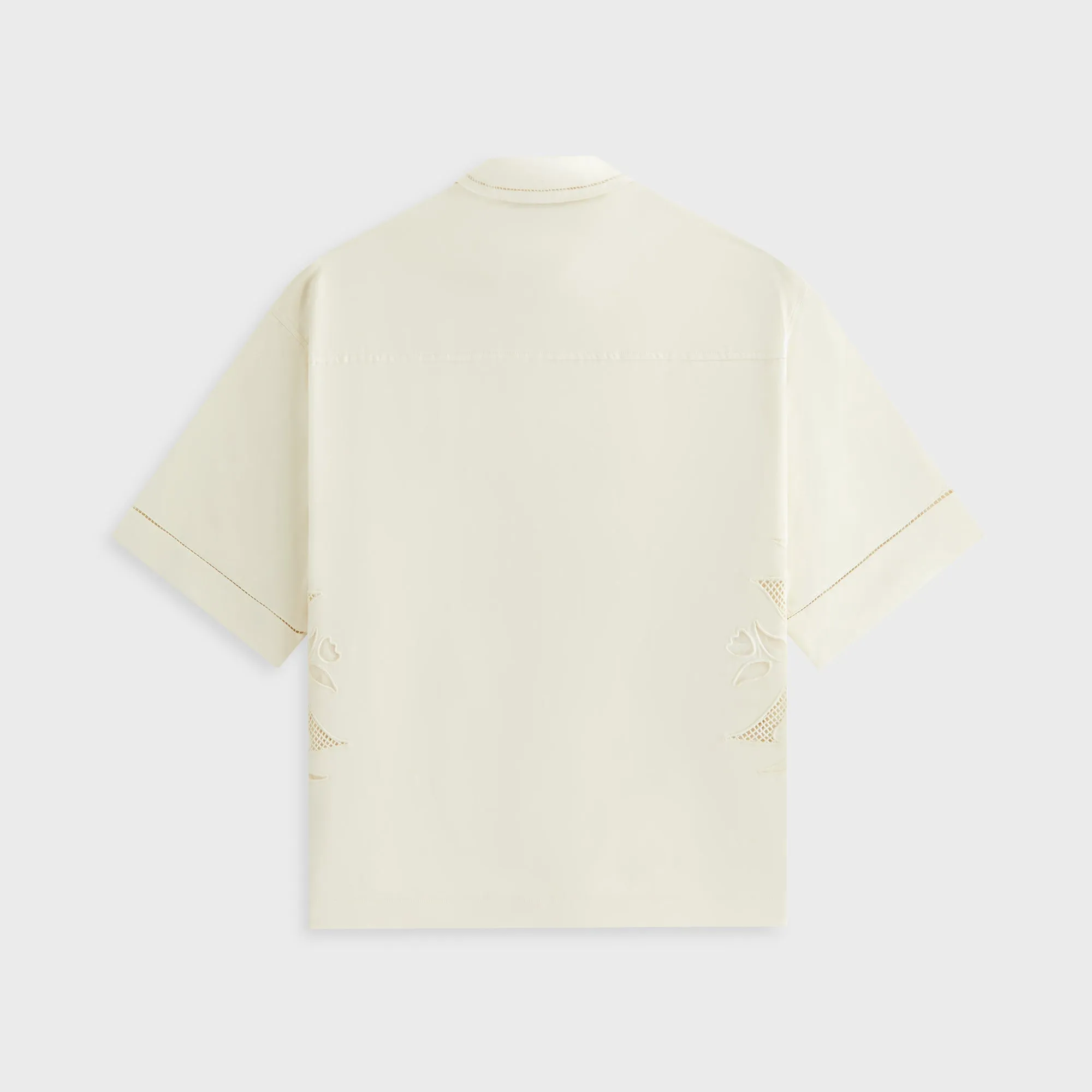 Tall Length Kith Women Mari Broderie Crest Shirt - Waffle