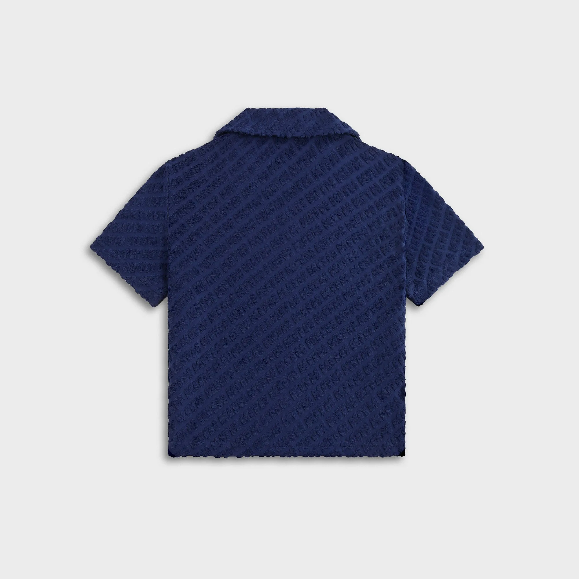 Kith Kids Monogram Terry Camp Shirt - Screen Fast Drying
