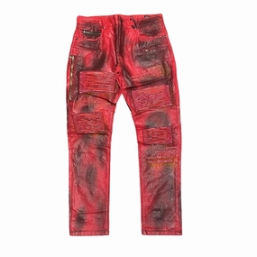 Breathable Feel Men's Rafael Jeans In Red Dark Wash