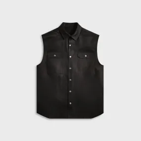 Coffee Run Rick Owens Giacca Senza Maniche Jumbo Sl Outershirt - Black