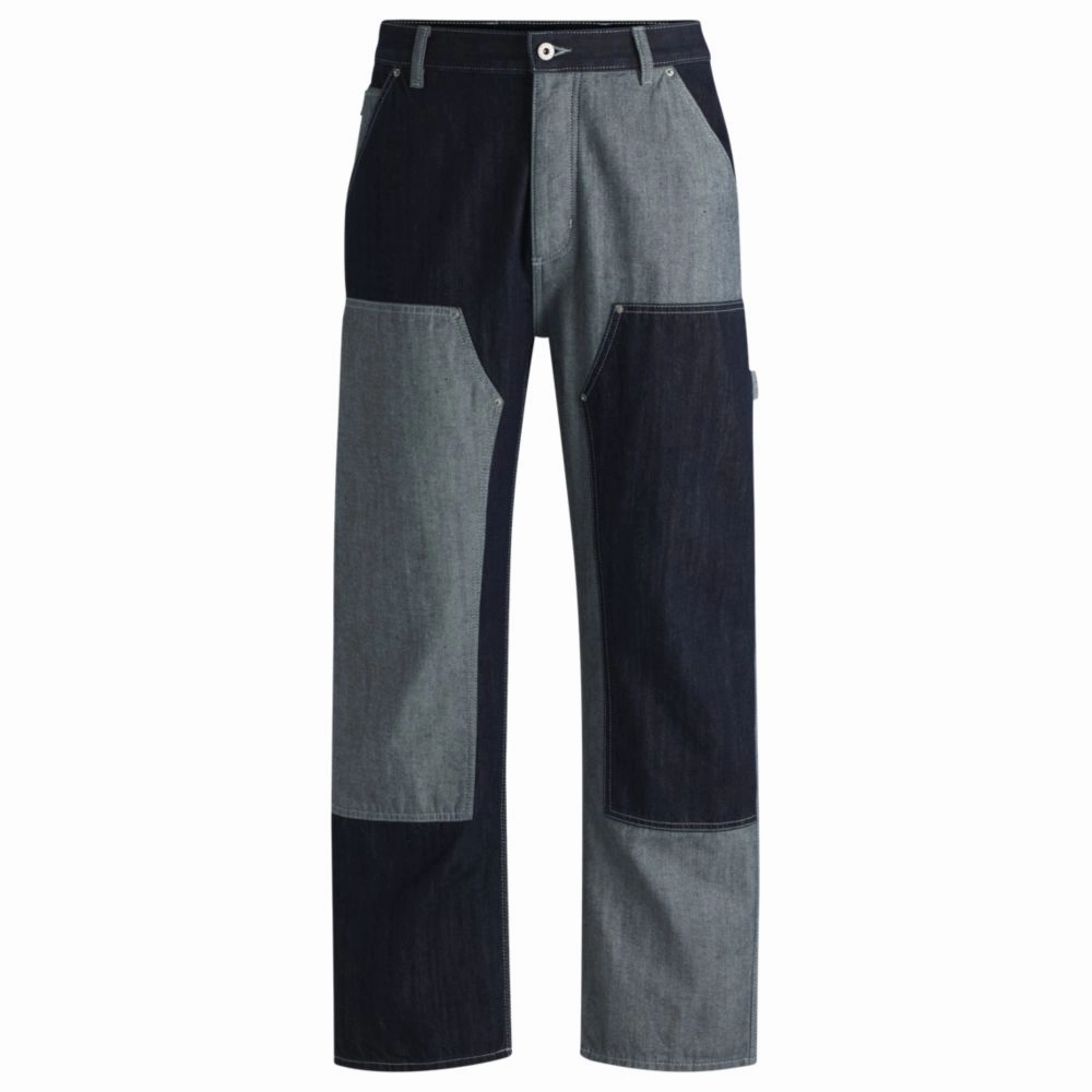 Loose-fit jeans in mixed denims Work Outfit Modern Minimalist Creative Look Home Comfort