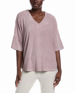 N Natori Terry Lounge Top Loose Fit Style Non Restrictive Design
