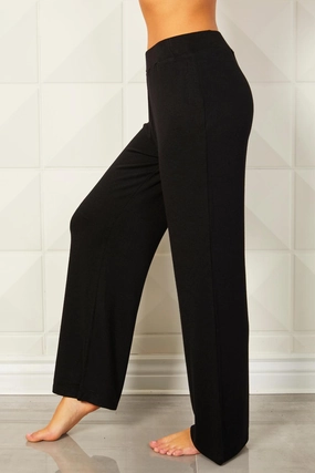 Moisture Wicking Technology Dropped Shoulder Cut Lounge Pant In Black