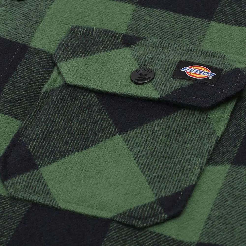 Athleisure Trend Country Charm Dickies New Sacramento Shirt - Pine Green