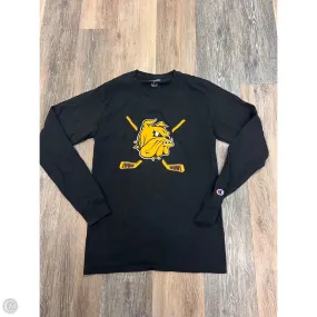 *Top Long Sleeve By Champion In Black, Size: S ZeroWaste Construction
