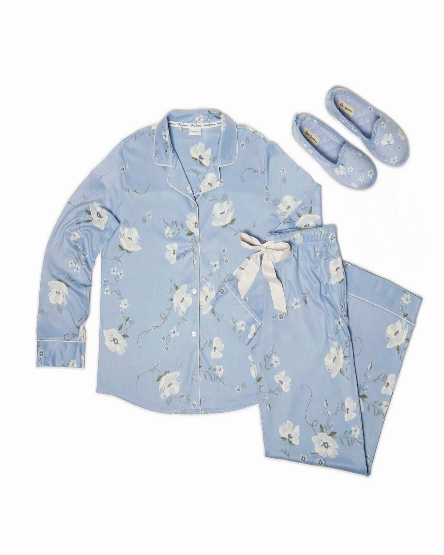 Odor Control Technology Dearfoams Women's Floral Two-Piece Pajama Set Pajamas